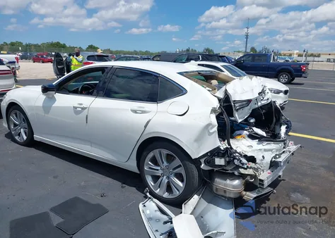 2022 Acura Tlx Technology Package из США, поврежденный, VIN 19UUB5F44NA004283